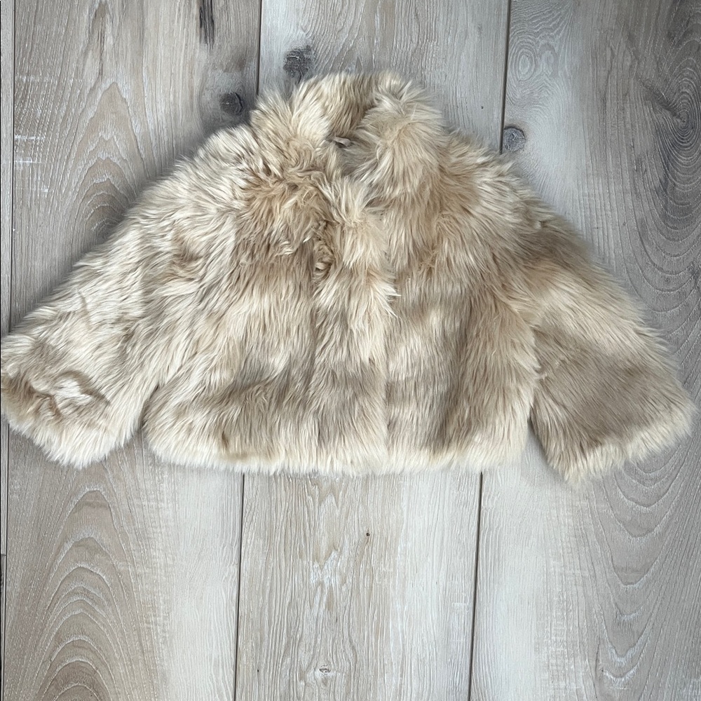 Janie and Jack Faux Fur Coat Brown Size 2T NEW